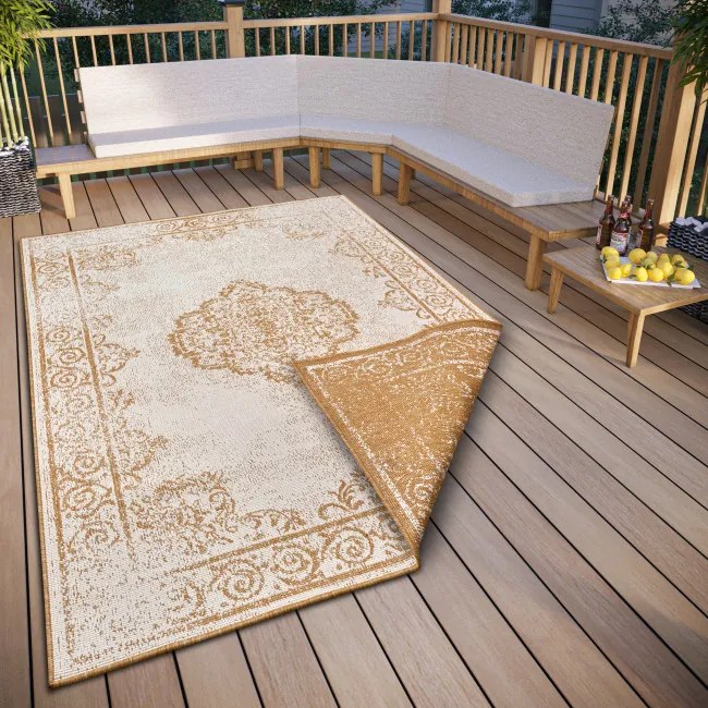 Obojstranný koberec Hanse Home Twin Cebu ochre