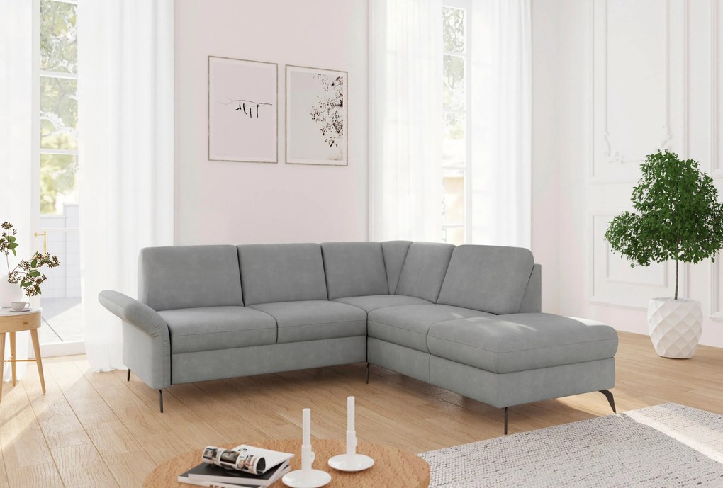 XXXLutz ROHOVÁ SEDAČKA, textil, sivá Sit & More - Sedačky - 00014401616G