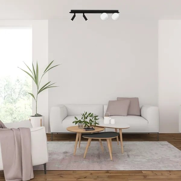 Bodové svietidlo SIRIO 4xG9/25W/230V čierna