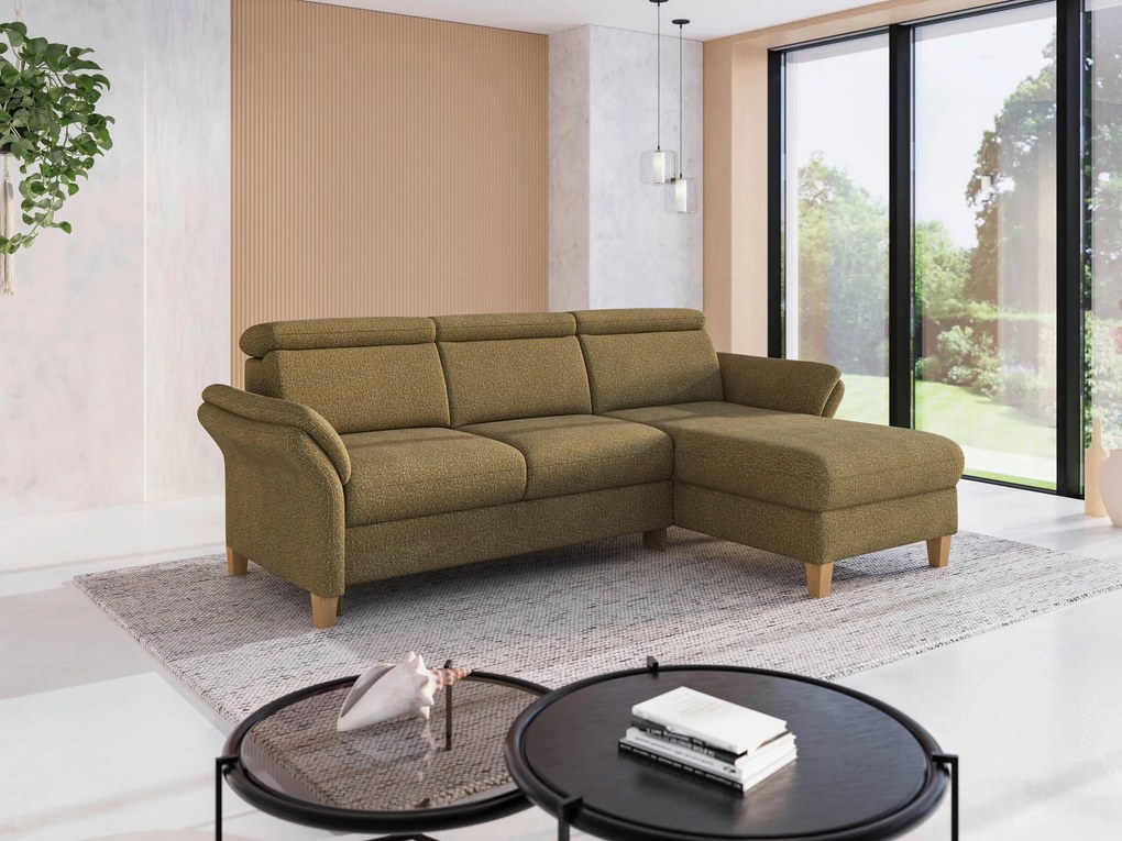 XXXLutz ROHOVÁ SEDAČKA, textil, olivovozelená Sit & More - Sedačky - 000144025727