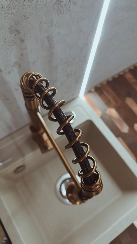 Rea Colin, stojanková kuchynská batéria, medená matná, REA-B5459