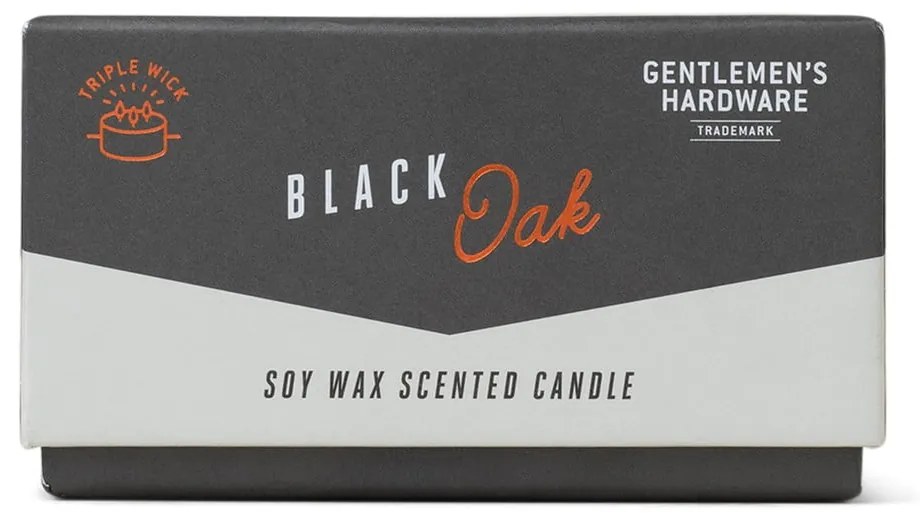 Vonná sójová sviečka doba horenia 40 h Black Oak – Gentlemen's Hardware