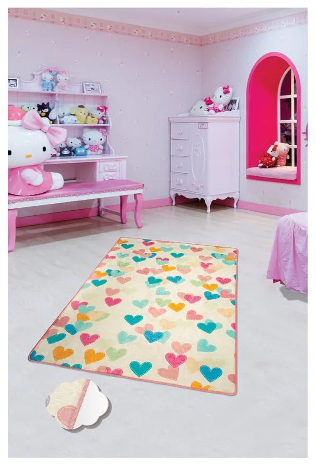 Detský koberec Hearts, 100 × 160 cm