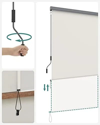 Vertikálna markíza 140 x 250 cm SONGMICS GSA145BE