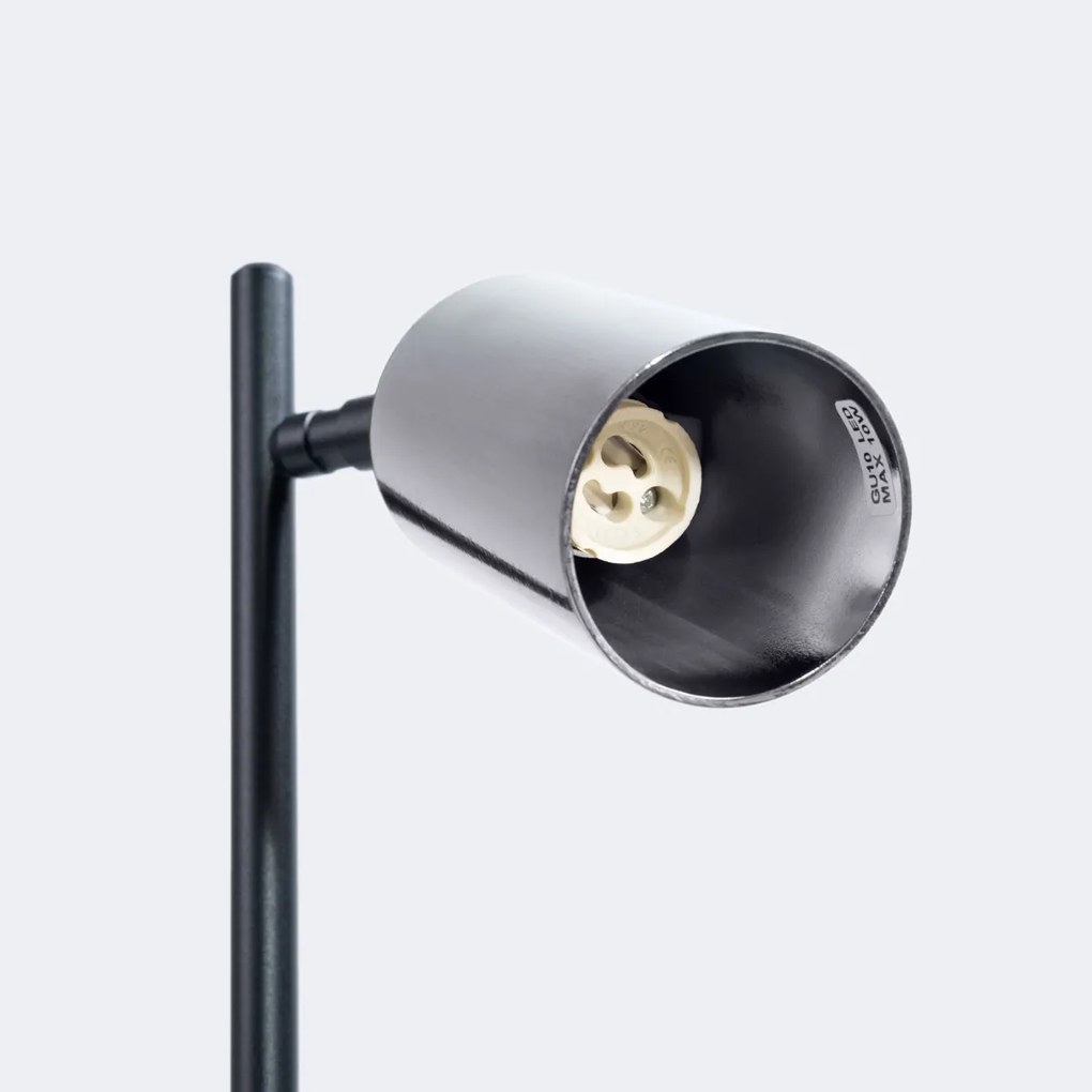 Stolná lampa Winx, 1x chrómové kovové tienidlo