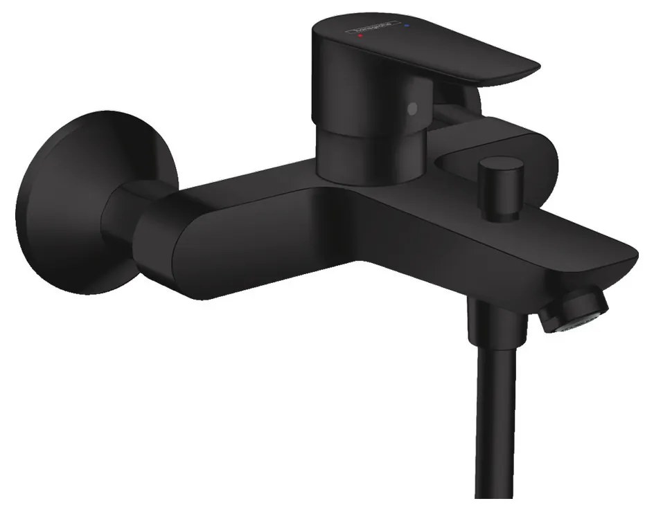 Hansgrohe Talis E, nástenná páková vaňová batéria, čierna matná, HAN-71740670