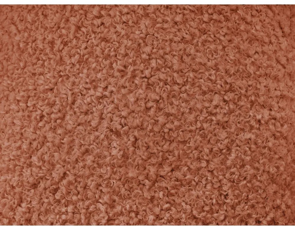 Podnožka z textílie buklé v tehlovej farbe Hippolyte – Bobochic Paris