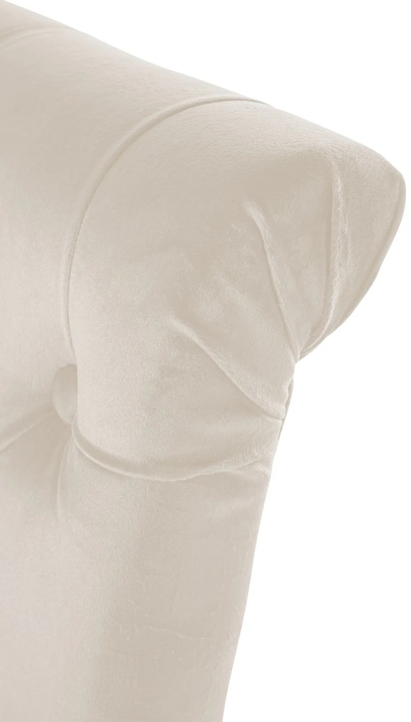 Jedálenská stolička Lisburn - zamat - Krémová