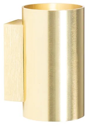 Moderná nástenná lampa zlatá okrúhla 2-svetlá - Sandy