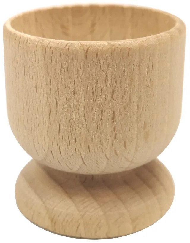 AMADEA Drevený kalíšok na vajíčko, masívne drevo, veľkosť 5 cm