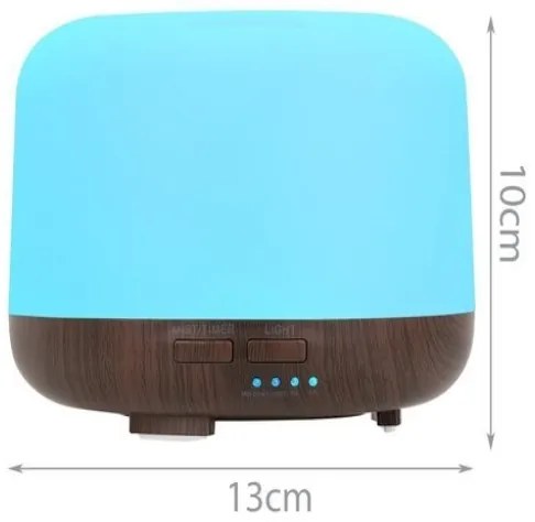 LED Aróma difuzér zvlhčovač s diaľkovým ovládačom 11056