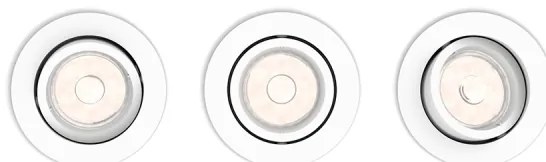 Philips 50183/31/PN - SADA 3x Podhľadové svietidlo ENNEPER 1xGU10/5,5W/230V