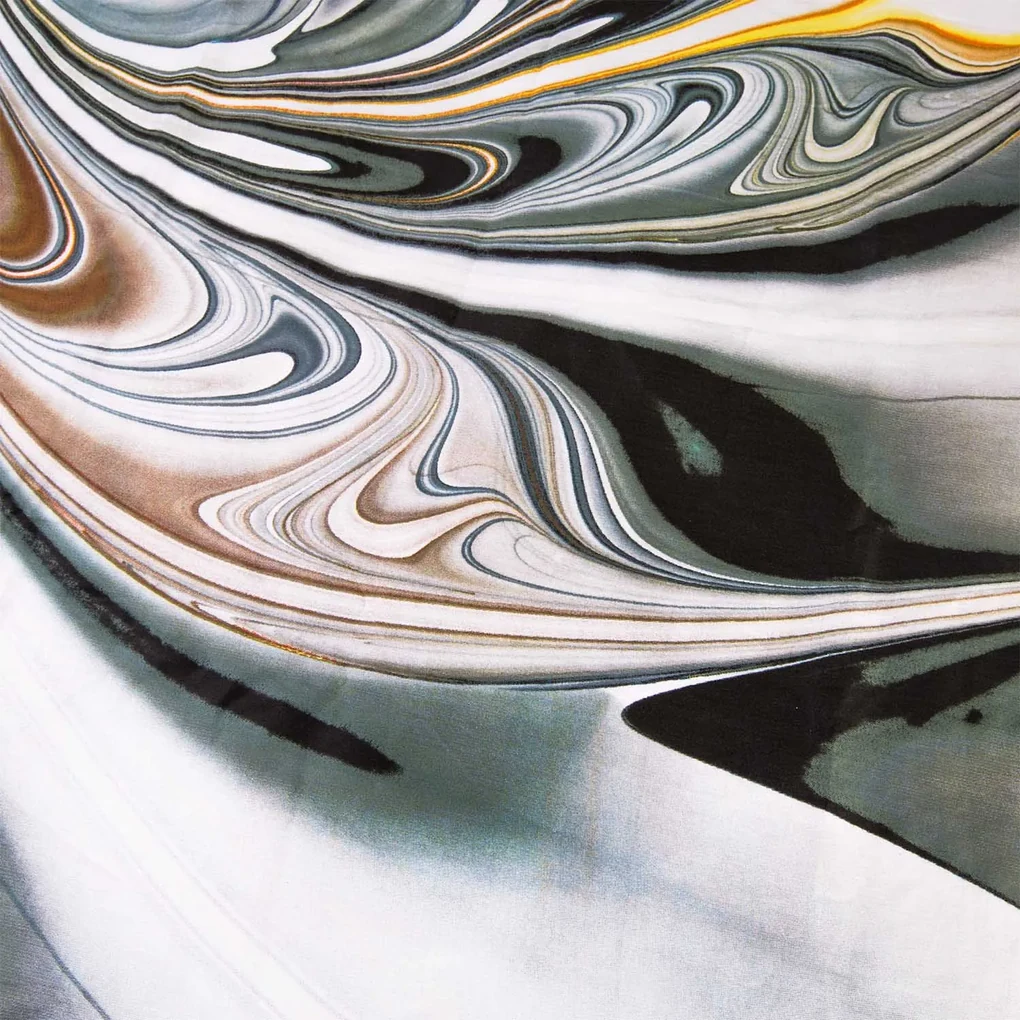 SATÉNOVÉ OBLIEČKY PANEL 160X200 CM, 2KS 70X80 CM VZOROVANÉ