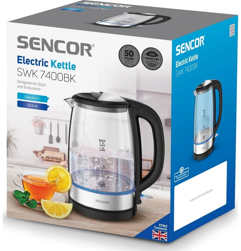 Sencor SWK 7400BK rýchlovarná kanvica