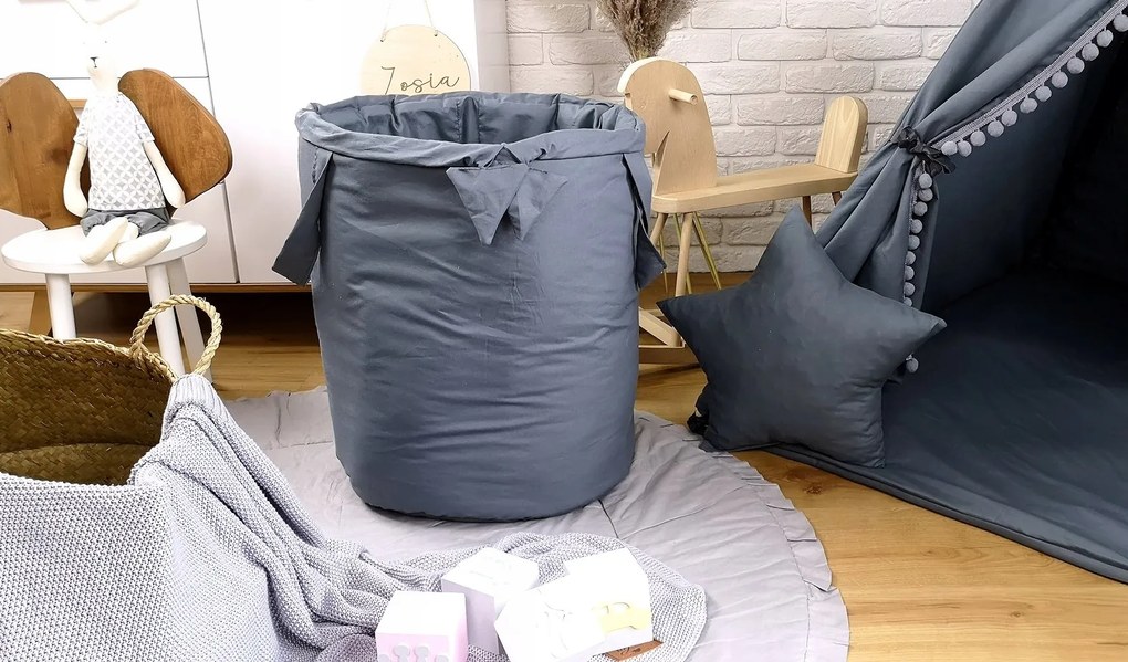 Detský stan TEEPEE (TÍPÍ) SUPERIOR s doplnkami - GRAFITOVÝ