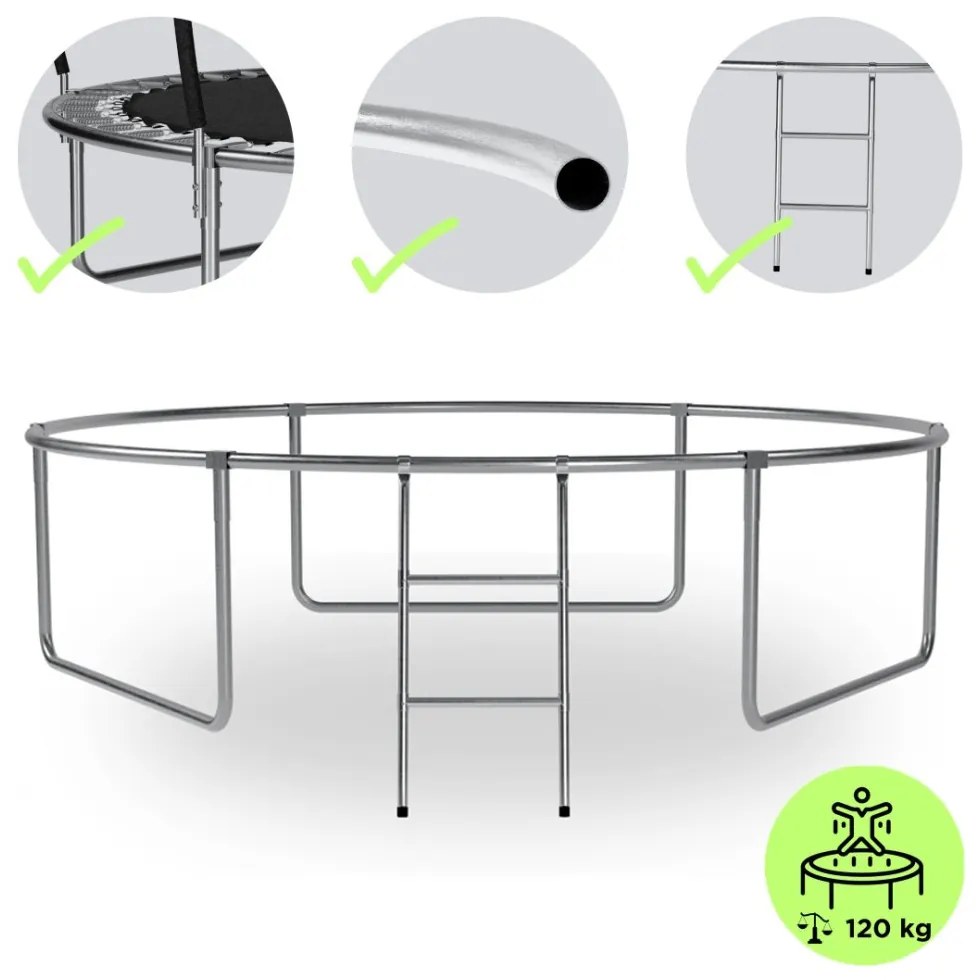 Záhradná trampolína pre deti ,ochranná sieť, stabilná konštrukcia 8FT Ø 252 cm