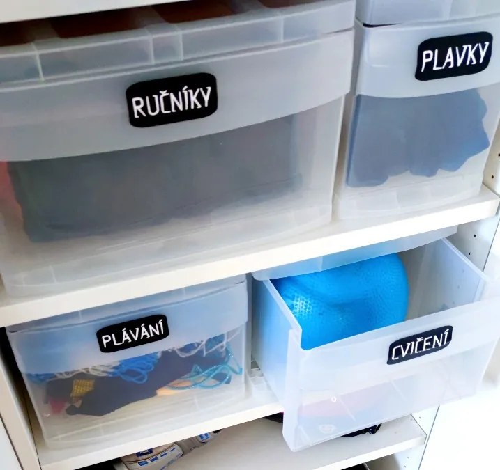 M - Zásuvka, úložný box vysunovací, transparentní Rotho SYSTEMIX (A4)