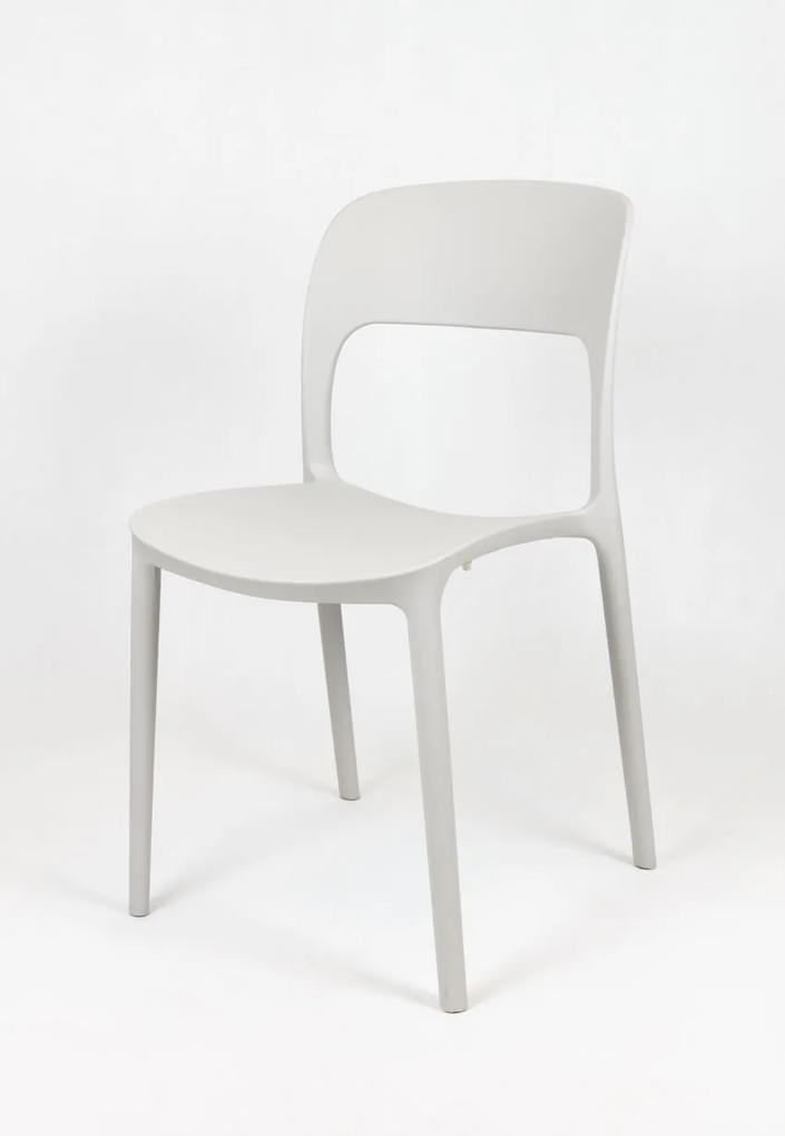 MAXMAX Dizajnová stolička BIBIONE - svetlo šedá