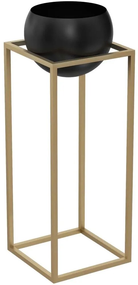 Kovový kvetináč  81,3x29 cm zlatá