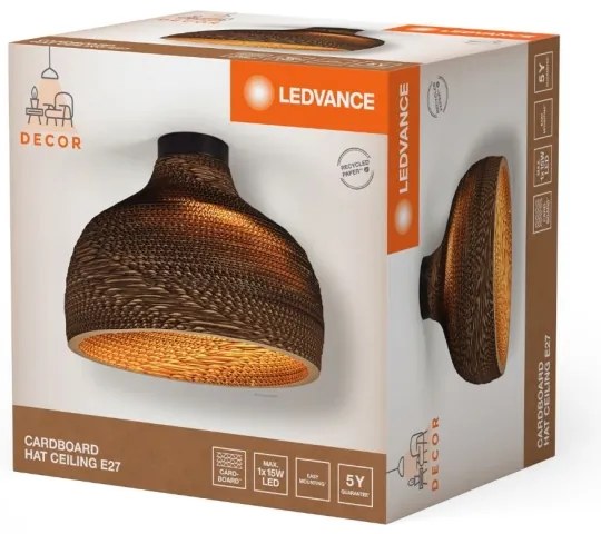 Ledvance - Stropné svietidlo DECOR CARDBOARD 1xE27/15W/230V pr. 36 cm