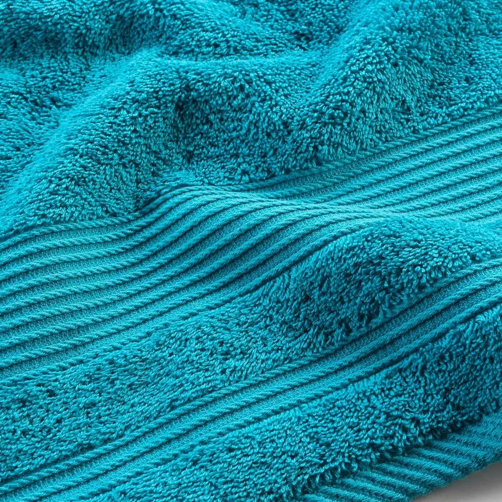 Modrá froté bavlnená osuška 70x130 cm Tendresse – douceur d'intérieur