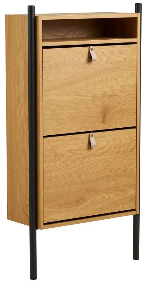 Výklopná skrinka na topánky v dekore duba v prírodnej farbe 62x118x26 cm Barco – House Nordic