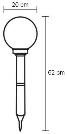 Globo 3376 - LED vonkajšie solárne osvetlenie LED/0,06W/3,2V IP44