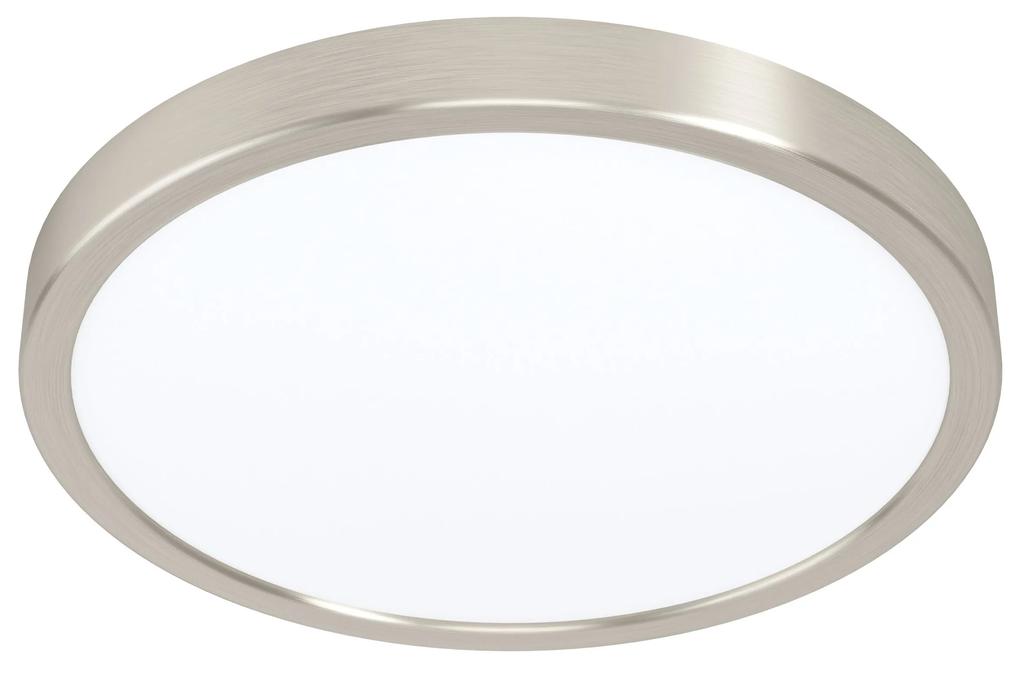 EGLO LED stropné chytré svietidlo FUEVA-Z, 19,5 W, teplá biela-studená biela, 28,5 cm, okrúhle, strieborn
