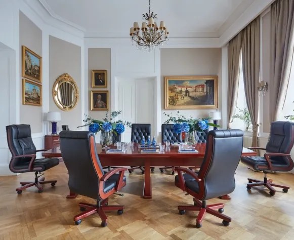 Dýhovaný konferenčný stôl Maximus 400 cm