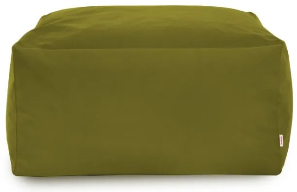 Plyšová taburetka zelená