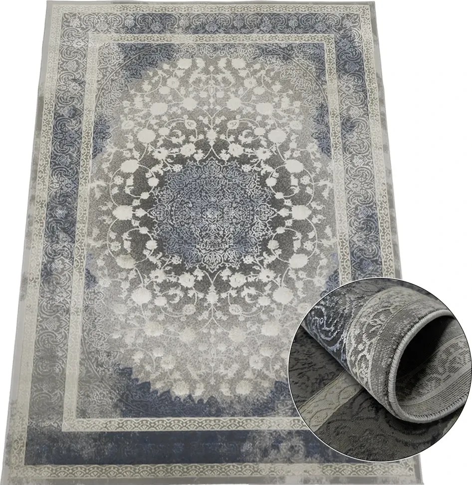 BE Koberec Deluxe 9091 NAVY – námornícky modrý obdĺžnikový Rozmer: 200x290 cm