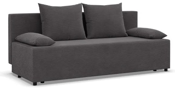 Dvojmiestna pohovka FERMO Poso rozkladacia, tmavosivá