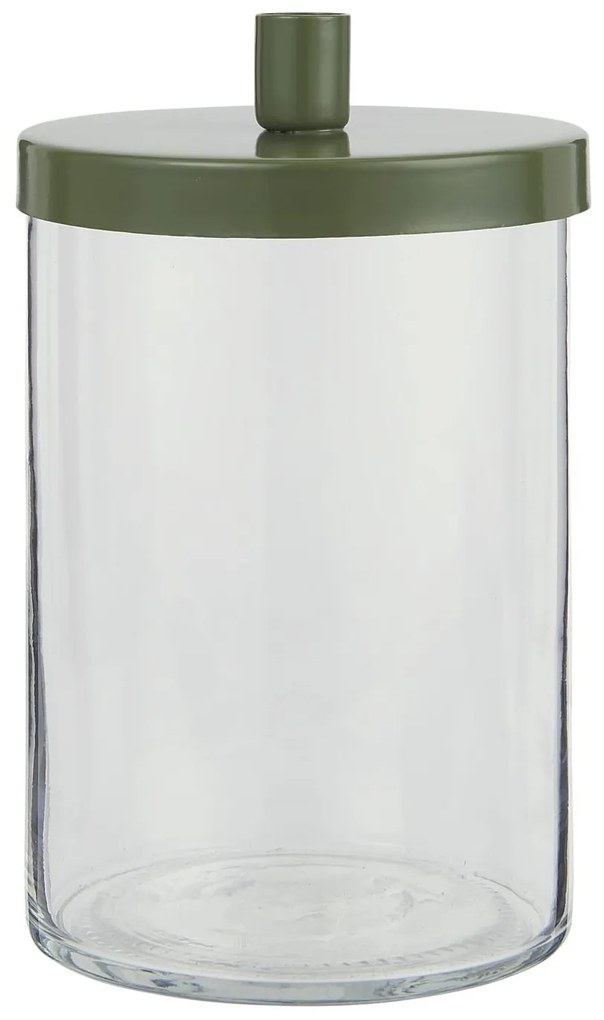 IB LAURSEN Kovový svietnik s úložným pohárom Green