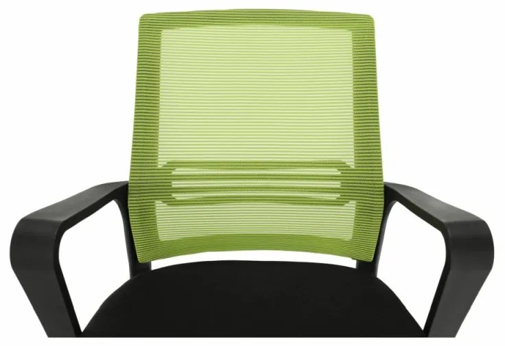 Kondela Kancelárska stolička, APOLO, sieťovina zelená/látka čierna