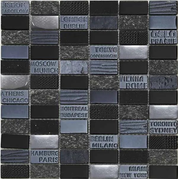 Obklad City Black 30x30