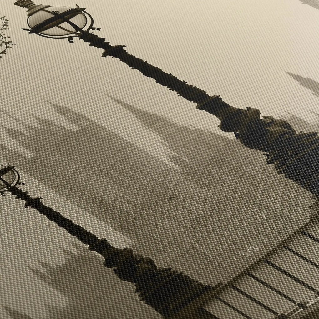 Obraz - Londýn v hmle, Anglicko (120x50 cm)