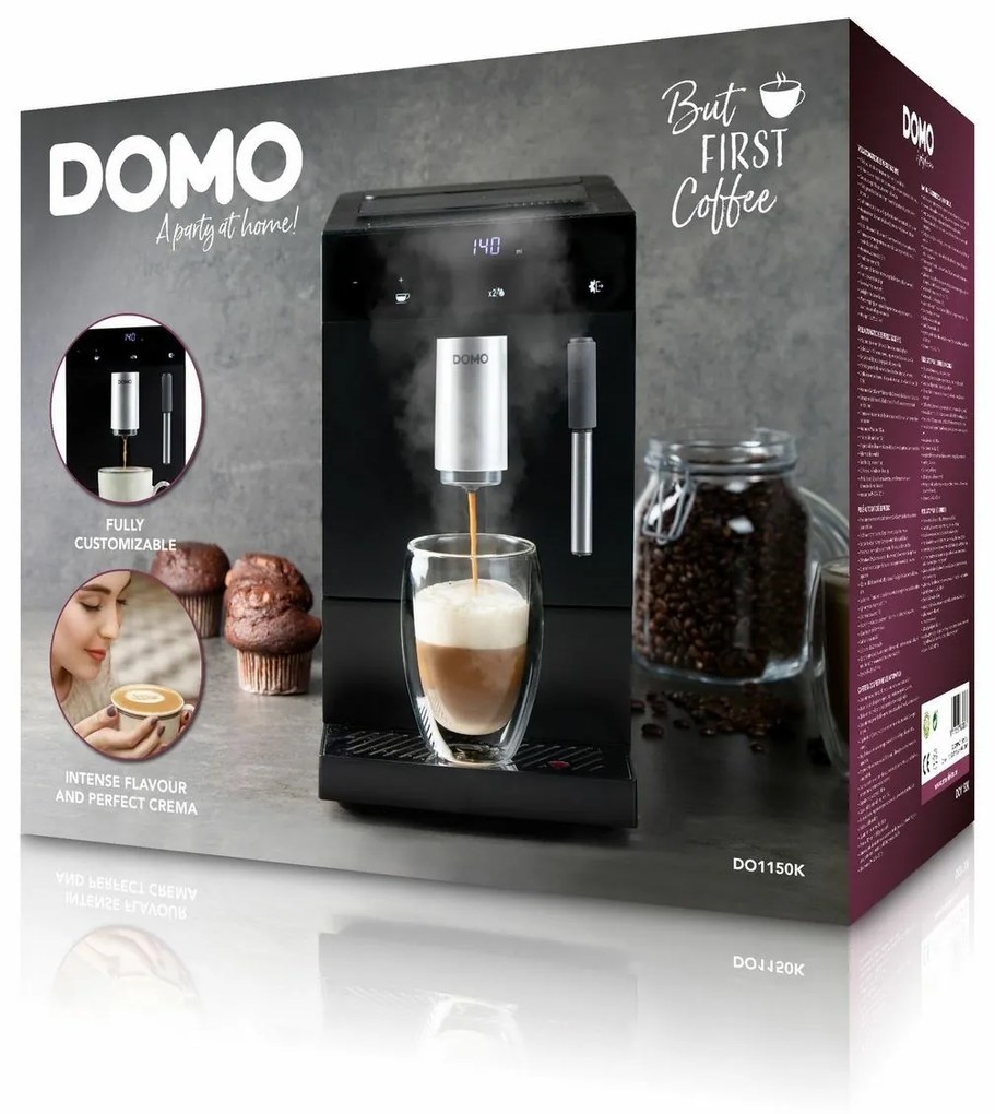 DOMO DO1150K automatický kávovar s tryskou na mlieko