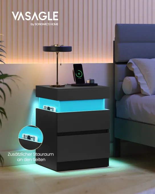 Set dvoch nočných stolíkov KAILYN LET840BC01 (2 ks)