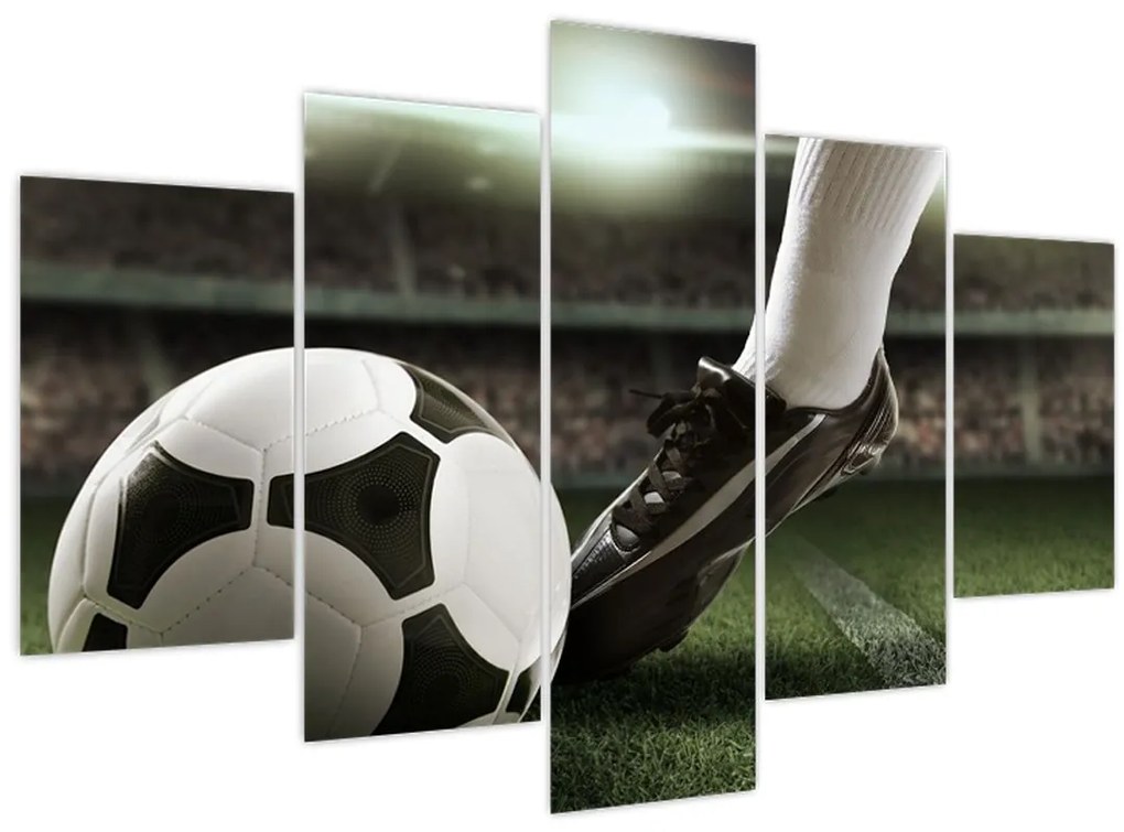 Obraz - Futbalová lopta (150x105 cm)