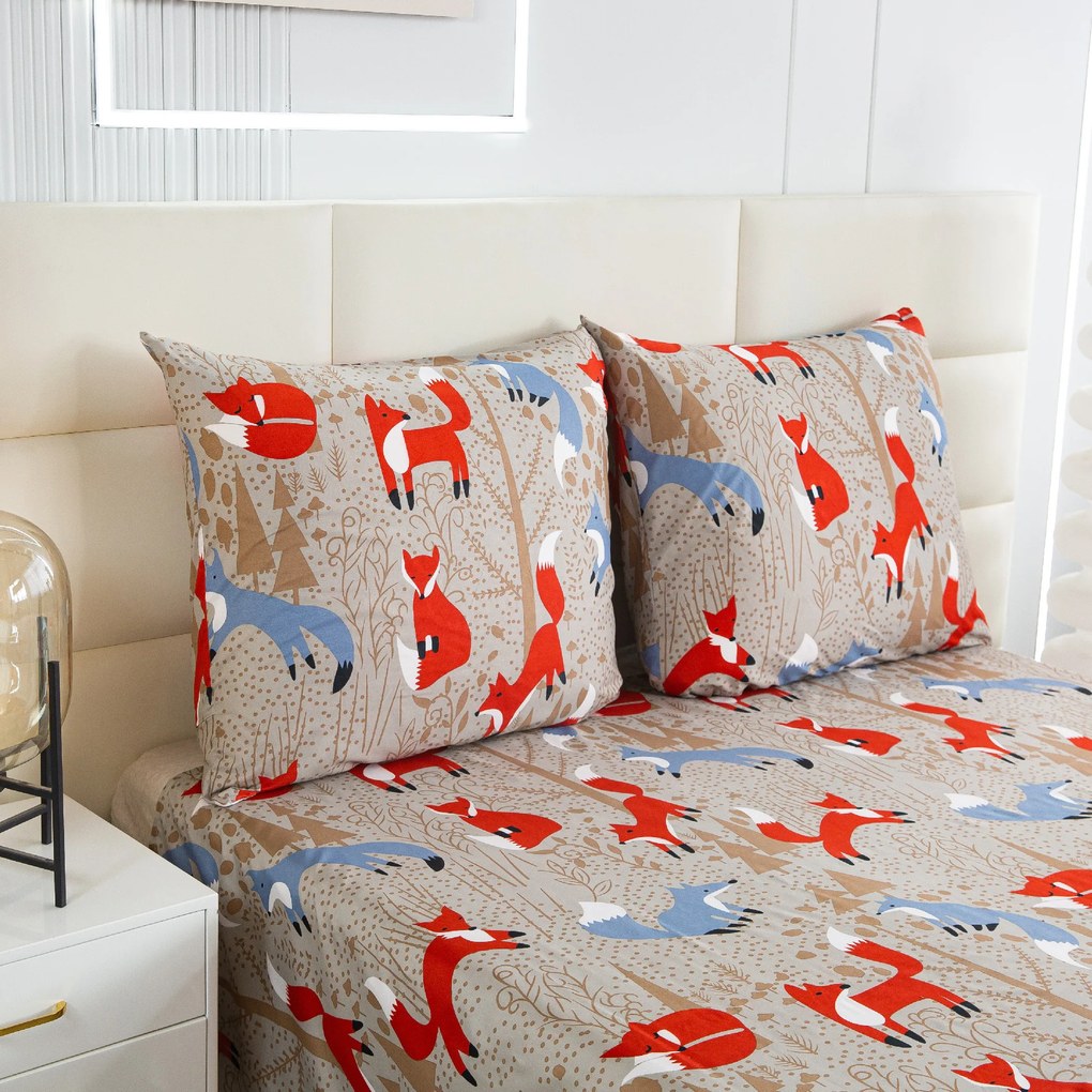 Obliečky z mikrovlákna RED FOX hnedé Rozmer obliečky: 70 x 90 cm | 140 x 200 cm