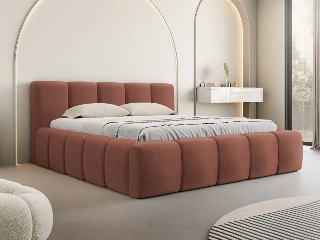 Čalúnená postel Ubipra, Rozmer postele: 160x200, Farby: Kronos 22