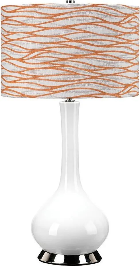 Elstead MILO-PN-TL-LORA - Stolná lampa MILO 1xE27/60W/230V biela/oranžová