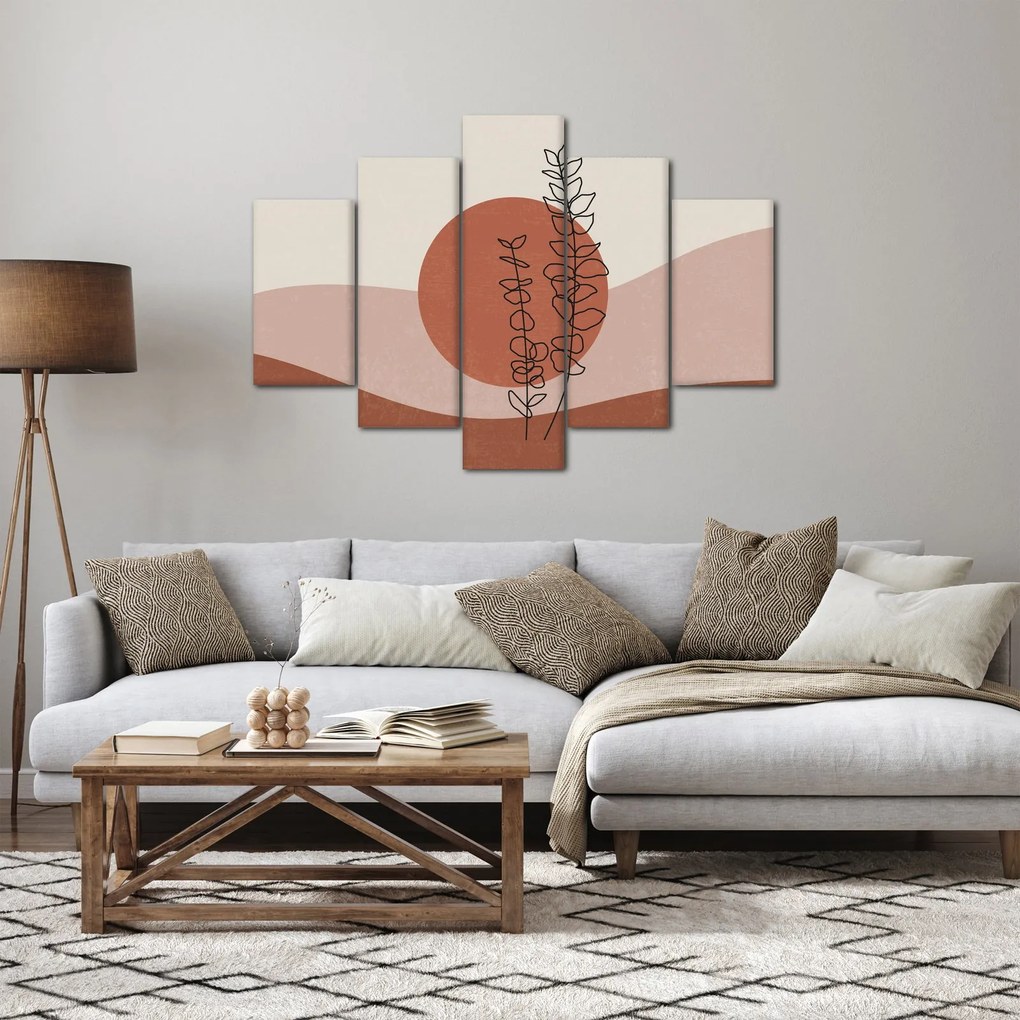 Obraz - Boho listy N⁰1 (150x105 cm)