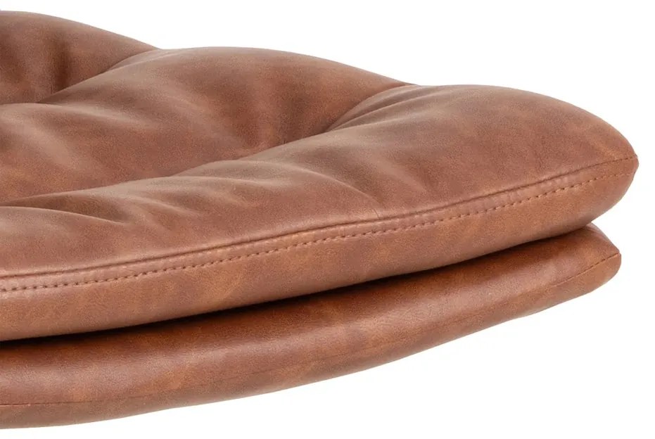 Otočná jedálenská stolička Dean brandy/čierna