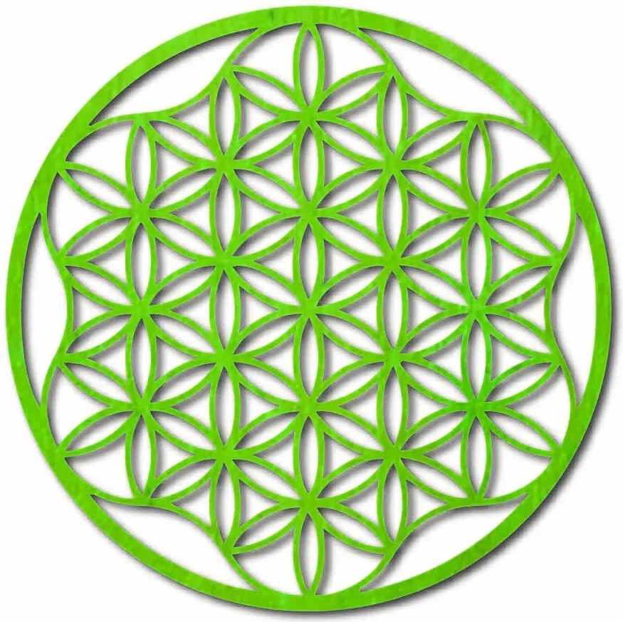 Obraz mandala na stenu z preglejky do 120 cm: Prírodná preglejka - Topoľ  natural Rozmer 50 cm 3964-49819 PR0337