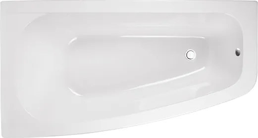 Besco Akrylátová asymetrická vaňa Luna 150x80 BESCO-Farba: Biela, BESCO-Orientácia: Pravá