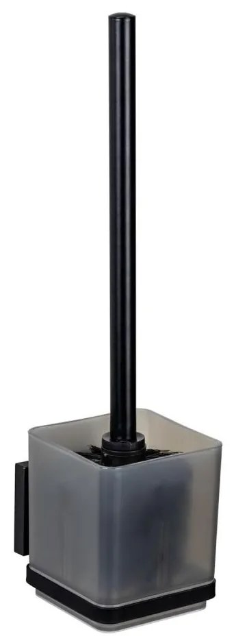 WENKO 71450800 - WC sada VACUUM-LOC QUADRO ED 9,5x37 cm čierna