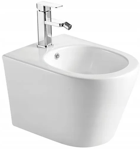 Mexen RICO Rimless, závesná WC misa so sedátkom + bidet, biela, 30724000+35724800