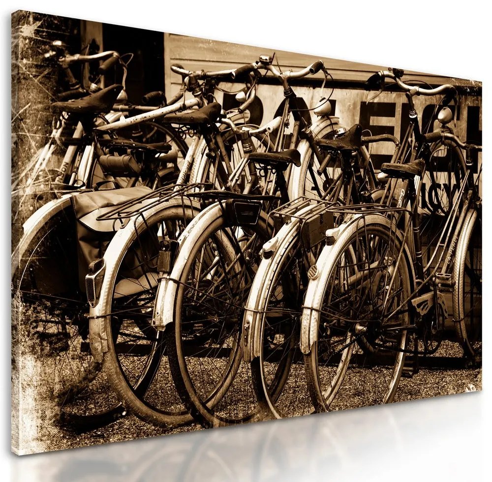 Obraz historické bicykle