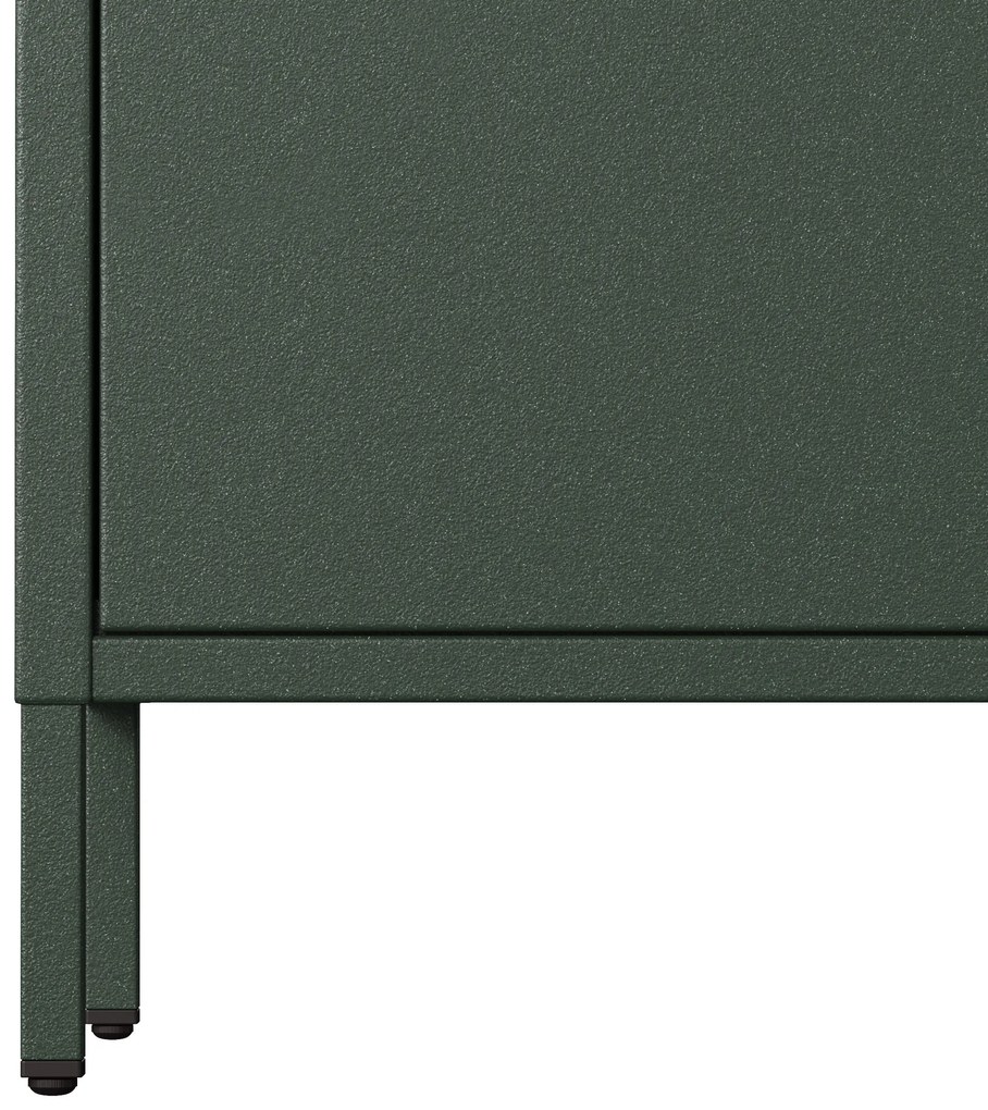 Komoda CARLA, 800 x 1015 x 400 mm, Modern: fľaškovo zelená farba